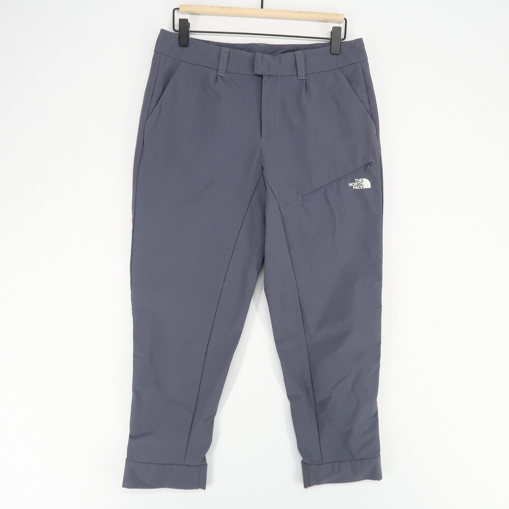 The North Face Inlux Pants Womens 8 Gray Cropped Hiking Tapered Zip Pocket‎